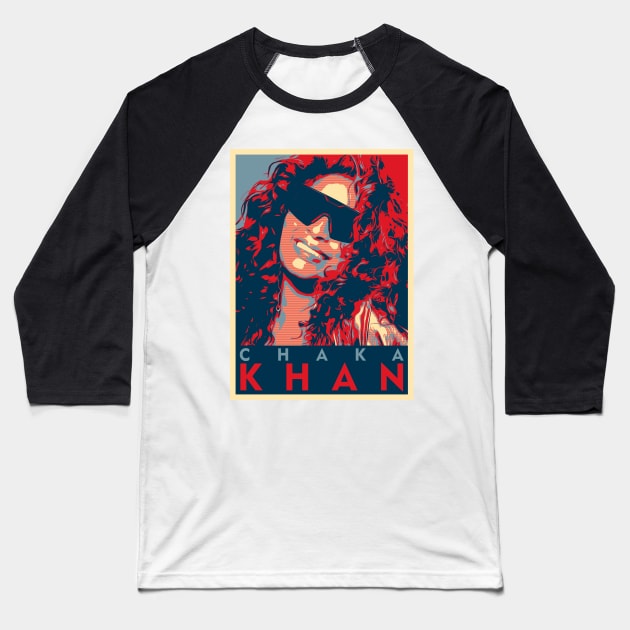 Chaka Popart Retro Baseball T-Shirt by Girladies Artshop